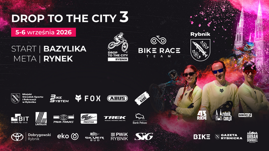 Tablica partnerów Drop to the City 3, Rybnik, 5–6 września 2026